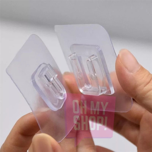 Imagen 8 de 10 de Enganche Clip Para Colgar Multiuso Percha Pack X 2 Adhesivo