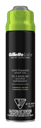 Gilette Labs - Gel De Afeitado Espumoso Rápido Para Hombre.