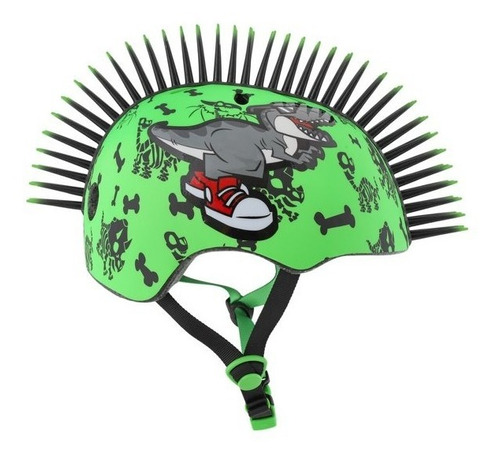 Raskullz Dinosaurios Mohawk Casco De Bicicleta Niño 3+