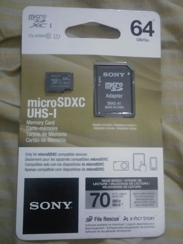 Cartão De Memoria Sony 64gb ((lacrado))