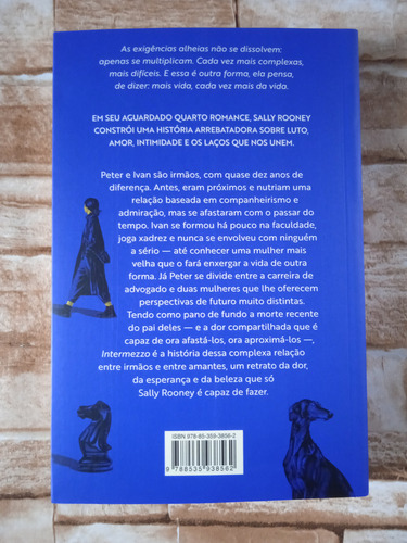 Intermezzo, De Sally Rooney. Editorial Companhia Das Letras, Capa Mole, Edição 1 Em Português, 2024 (Usado)