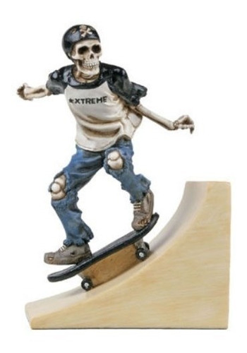 Figura - Riding On Ramp Skeleton Statue Wu Collection Skater