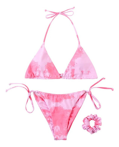 Bikini Sexy Para Mujer Traje De Baño De Tres Piezas Damas