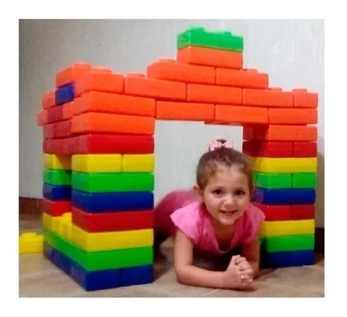 Imagen 2 de 6 de Juguete Bloques Ladrillos Gigantes X 25 Unidades Maternelle