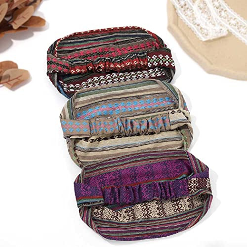 Diademas Gortin Boho Azules Extra Anchas Y Elásticas Kno