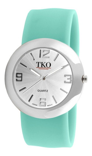 Reloj Mujer Tko Tk614-stq Cuarzo 40mm Pulso Azul En Caucho