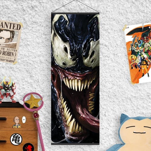 Imagen 1 de 7 de Lona De Spiderman Venom O Mary Jane - Animeras