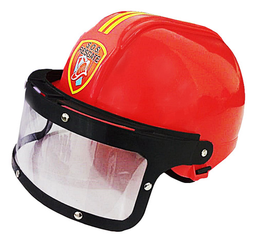 Brinquedo Infantil Capacete De Bombeiro S.o.s Resgate