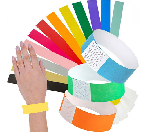 100 Pulseira Identificação Festas Eventos Baladas