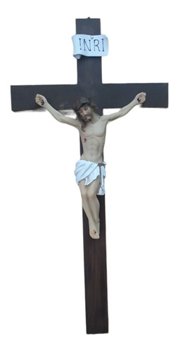 Cruces Crucifijo De Pared Cruz Para Colgar Cristo 33 Cm.