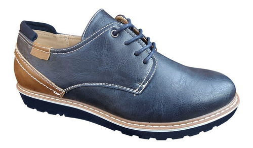 Zapato De Hombre Casual Oxford Cuero Pu Liso Colores - 7114