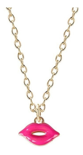 Collar De Labios Besos Novia Mujer Dama Dije