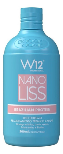  Boogie Oogie Progressiva Nano Liss W12 Brazilian Protein 500ml Sem Formol