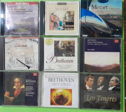 9 Cd Musica Clasica : Beethoven, Mozart, Etc  Originales !!