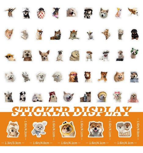 Kit 25 Adesivos Cachorrinho Cachorro Dog Fofinhos Memes