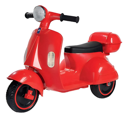 Moto Elétrica Scooter Infantil Rosa 6v Com Baú Unitoys
