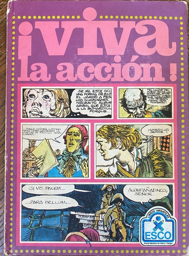 Comic Libro ¡viva La Acción! Infantil Esco Tapa Dura   Cl03