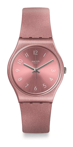 Reloj Swatch Gp161 So Pink Suizo Metalizado Malla Silicona 