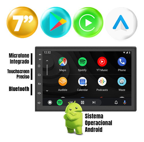 Multimídia Android Renegade 16 17 18 19 Google Voz + Câmera