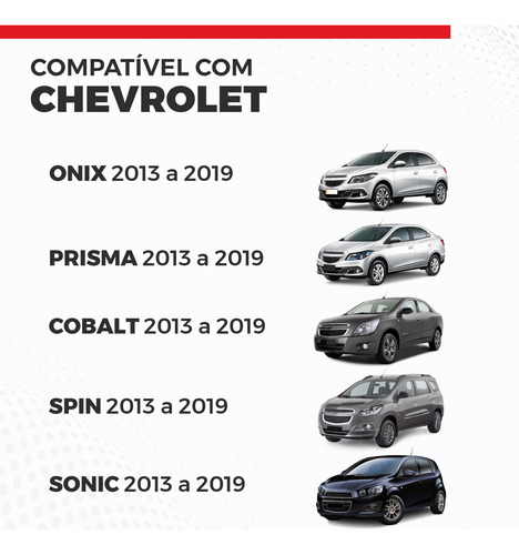 Manopla Câmbio 5 Marchas Onix Prisma Sonic Encaixe Parafuso