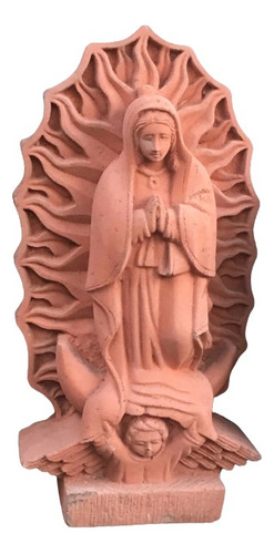 Vírgen De Guadalupe Estatua Escultura En Piedra Altura 53 Cm