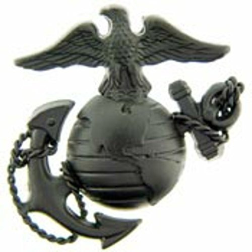 Us Marines Emblema E3 izquierda Tapa Subdued Negro Usmc Somb