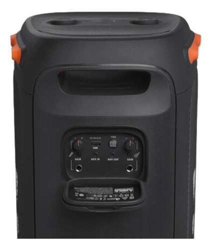Parlante Jbl Partybox 110 Portatil Para Fiestas 160w Color Black