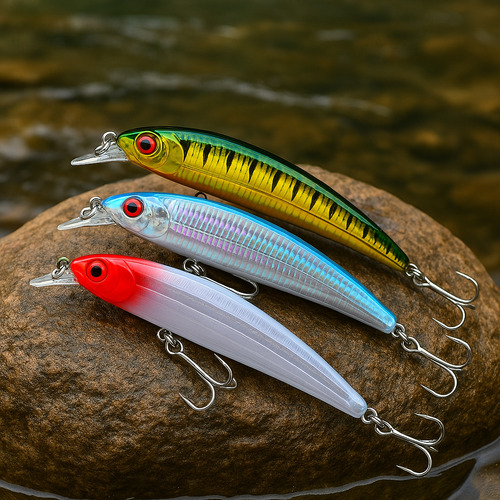 Pescafácil 3 Curricanes Minnow Laser Pesado Capturas Grandes 42 Gramos!