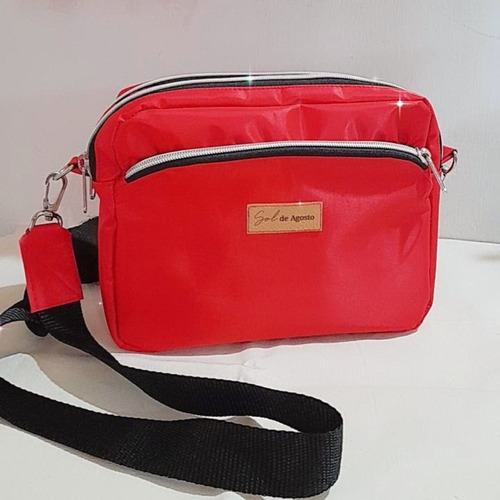 Cartera Golfera Bandolera Mujer Roja 