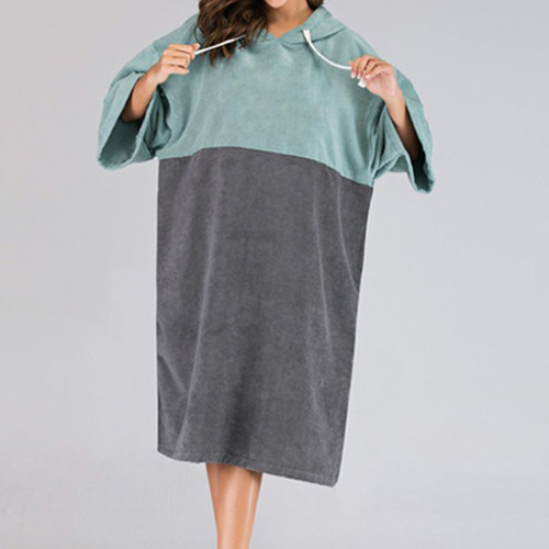 Toalla De Surf De Playa Unisex Toalla Poncho Cambiante Con