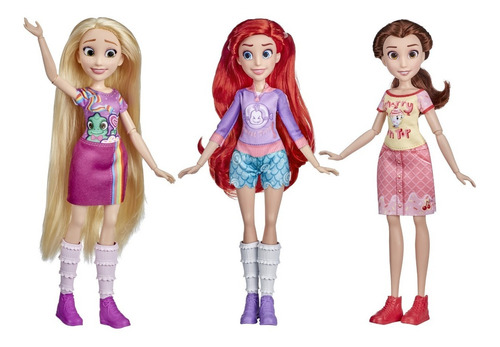 Princesas Disney Comfy Squad Ariel Bella Y Rapunzel