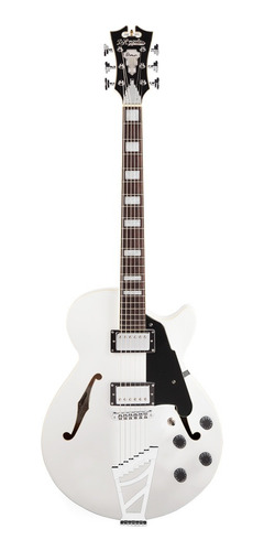 D'angelico Guitars Premier Ss White - Semi-hollow Electric