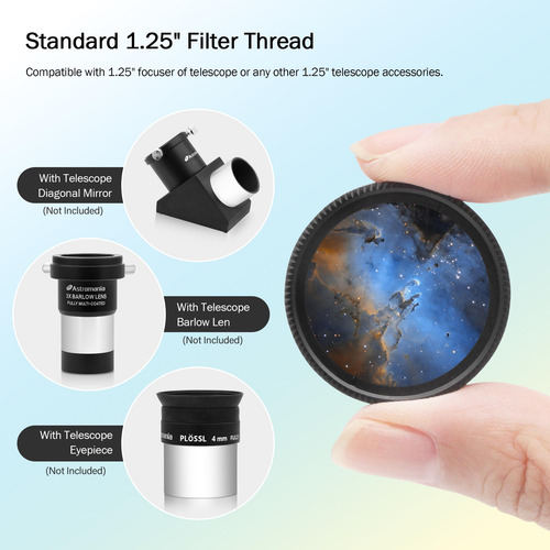 Astromania Filtro Hidrógeno Nbpf 1.25 12nm H-alpha
