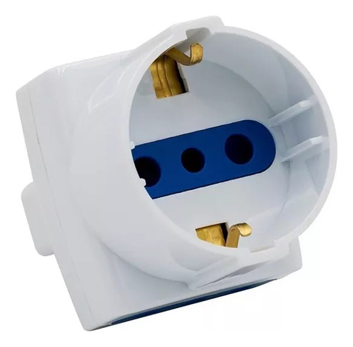 Enchufe Adaptador Hembra Triple Schuko 10a 250v 1500w
