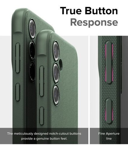 Funda Para Galaxy S23 Fe Ringke Onyx Dark Green Resistente