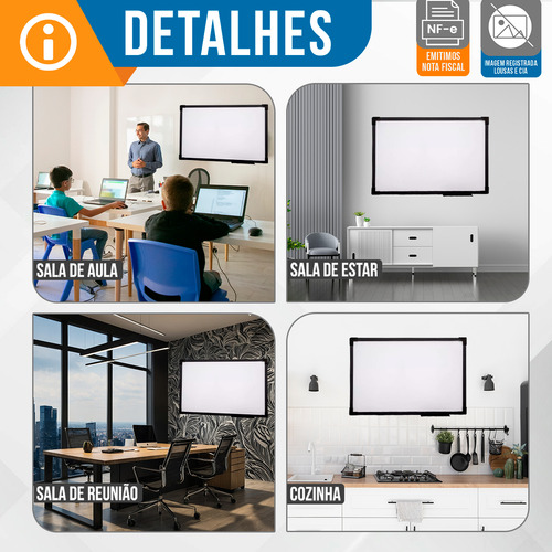 Suporte Cavalete Tripé Com Quadro Branco 120x80 + 4 Canetas E Apagador