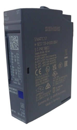 Siemens 6es71356hd000ba1 Módulo Analógico Et200sp