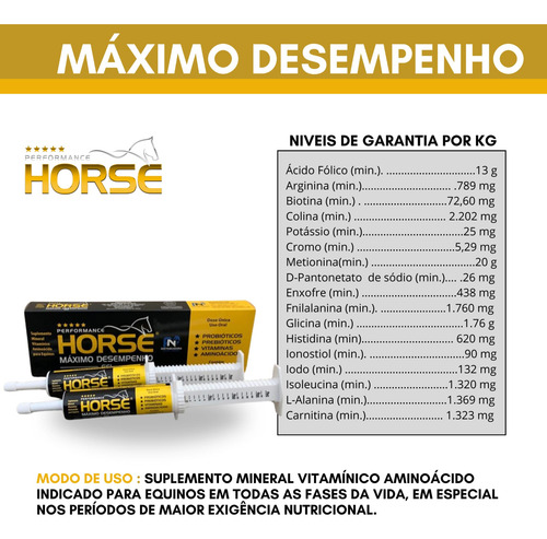 Pasta Mo Gel Cx Com 2 Seringas Suplemento Performance Horse