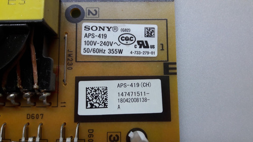 Fuente De Poder Sony Xbr-55x900f 1-983-329-11 (Usado)