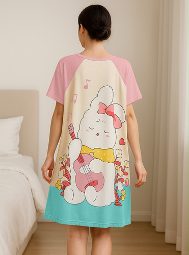 Camison Bluson Pijama Para Mujer Casual Largo Estampado