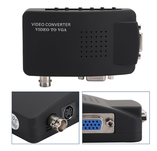 Bnc S-video A Vga Hd Converter Adapter Para Pc Pc