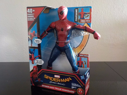 Spiderman, Traje Avnzado Envio Gratis +40 Fraces Y Sonidos 