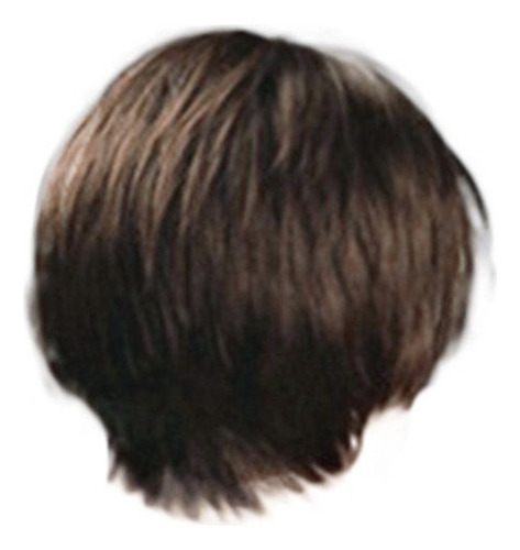 Peluca De Pelo Corto For Hombre, Talla L, Estilo Rockero,