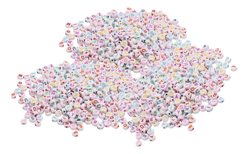 Dijes De Letras De Colores 600 Piezas 3 Paquetes