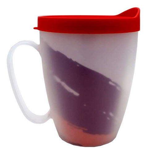 G Vaso Tiska Jan Valdez 473ml Café Té Infsiones Color Rojo