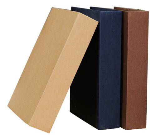 . Livro De Adereços Para Decoração De Estante, Pacote Com 3