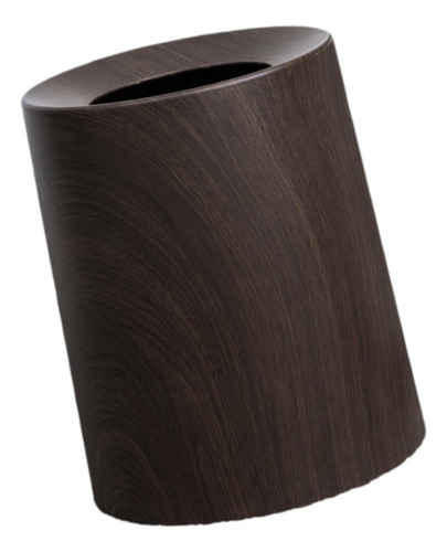 Papelera De Grano De Madera, Papelera De Moda, Cesta Nogal