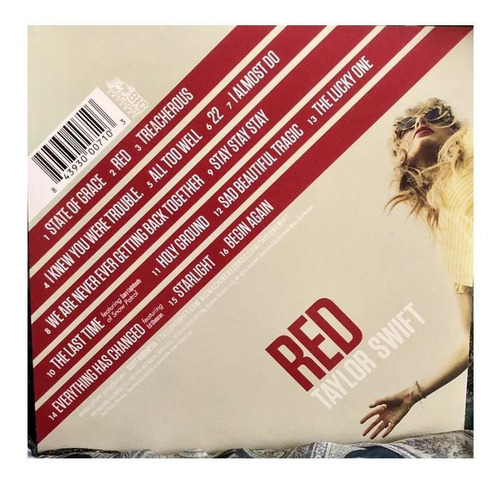 Taylor Swift Red Vinil Lp Duplo Preto