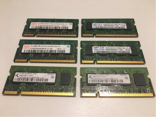 Memoria Ddr2 512 Notebook Ddr2 Sansung Hynix Etc