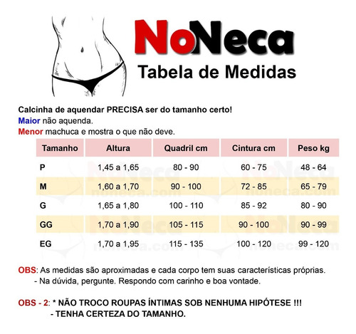 Noneca.com - Calcinha Trans Aquendar 2a Pele - Bolso Invisív